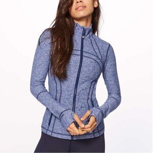 Lululemon Define Jacket (Rulu)Heathered Hero Blue Size 4